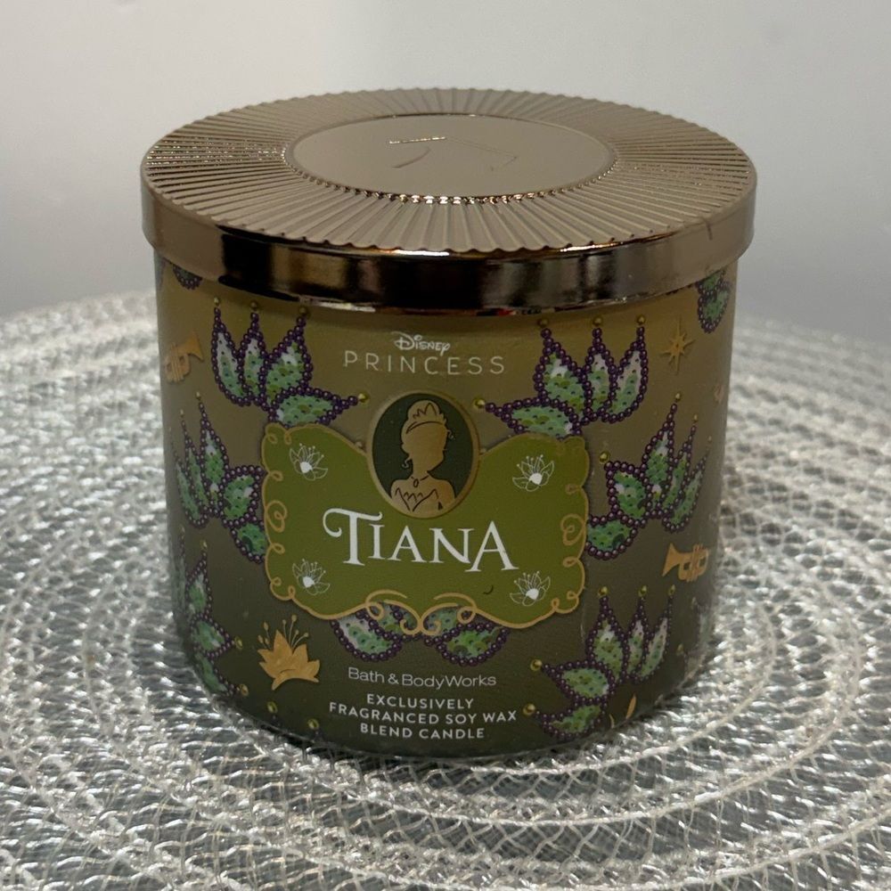 BBW Disney Tiana 3 Wick Scented Candle NWT